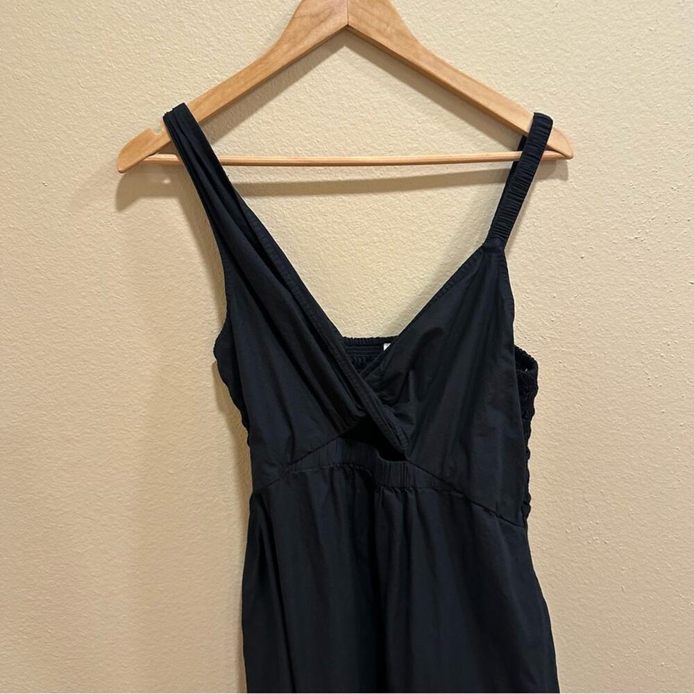 Anthropologie Cleobella Black Organic Cotton Smocked Maxi Dress XL - Picture 11 of 12